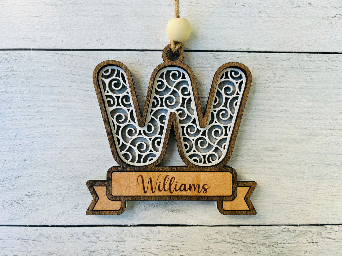 Twirl Letters Engraving