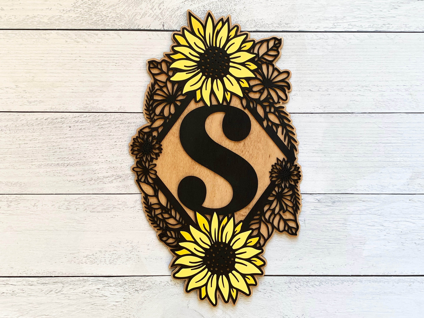 Sunflower Monogram Signs