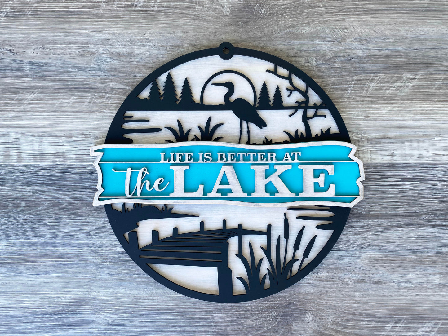 Lake Life Sign