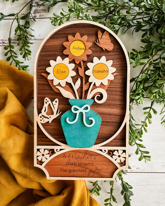 Flower Pot Family Sign
