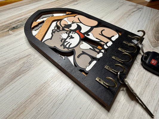 Cat & Dog Fun Arch Key Holders