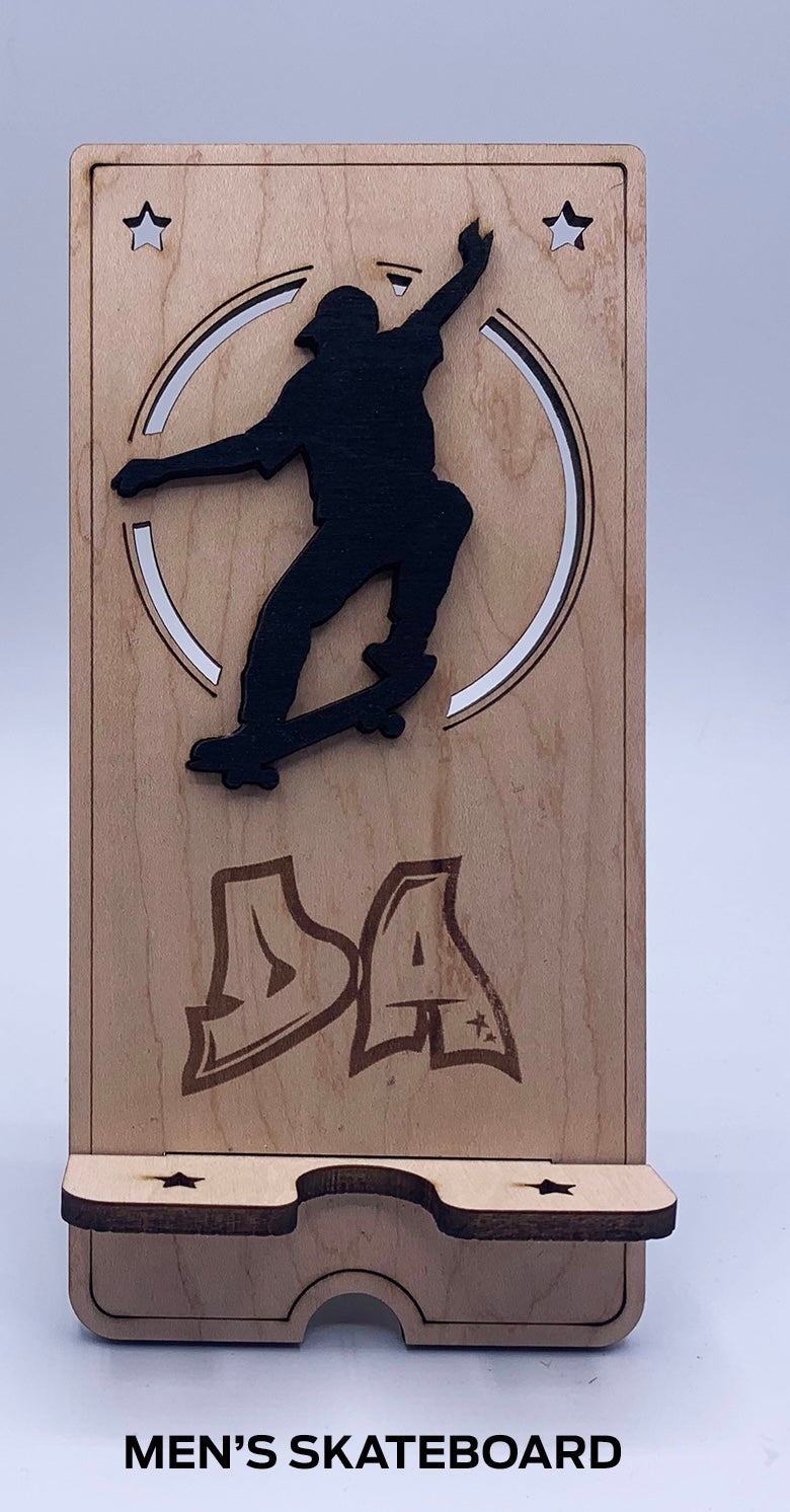 Skateboard Cell Phone Stand