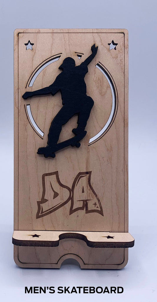 Skateboard Cell Phone Stand