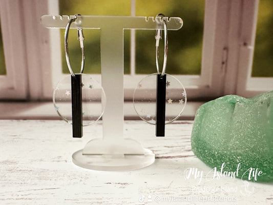 Modern Earrings with Stars