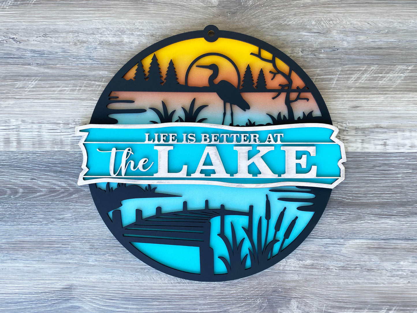 Lake Life Sign