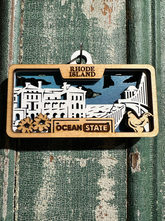 State License Plate Ornaments