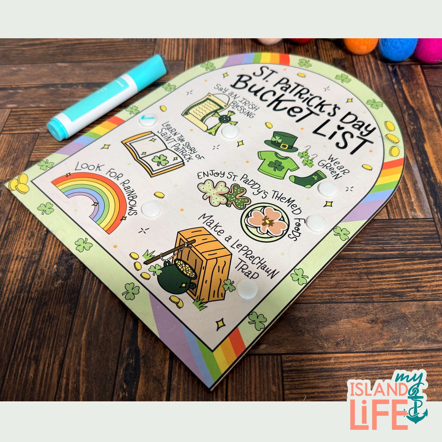 St. Patrick’s Day Bucket List Board
