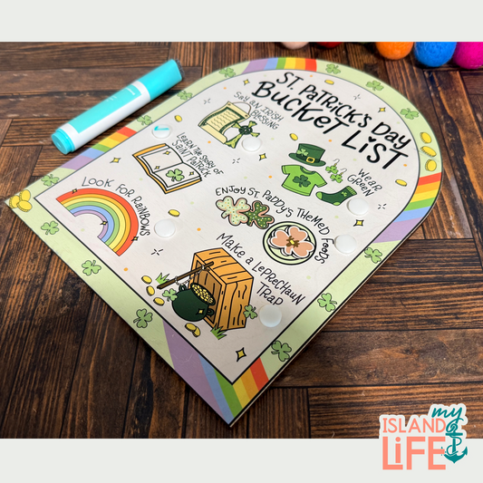 St. Patrick’s Day Bucket List Board