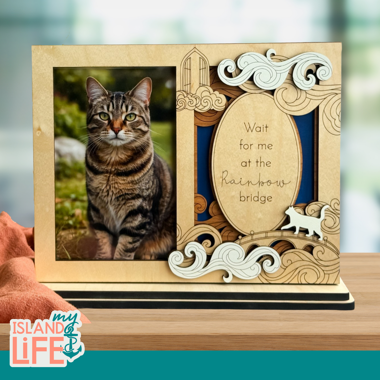 Rainbow Bridge Memorial Photo Keepsake Moment Frame
