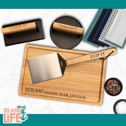 Smash Burger Grill Set - Personalized (9 - Piece)