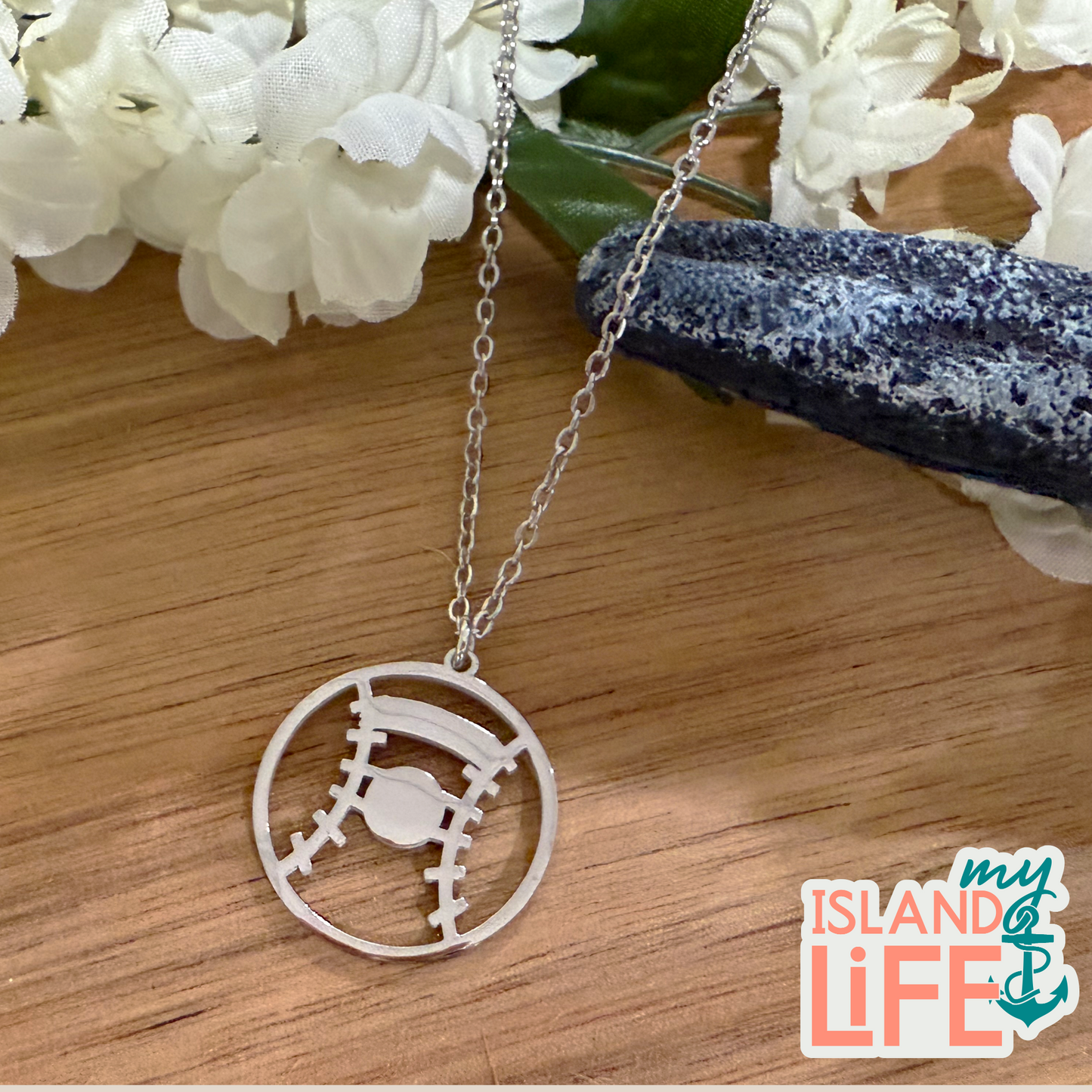 Baseball Necklace | Personalized Softball Gift