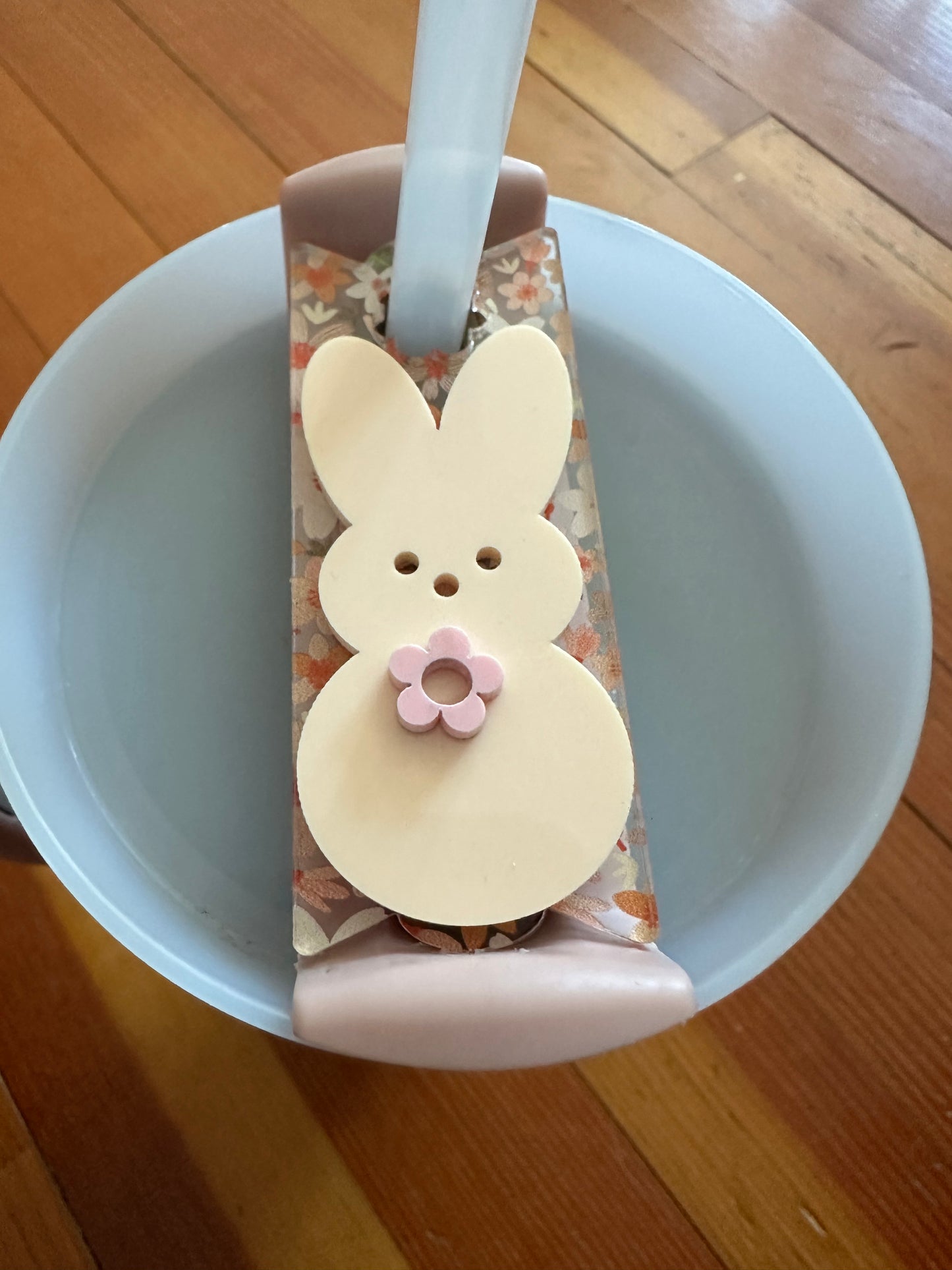 Bunny with Flower Cup Toppers
