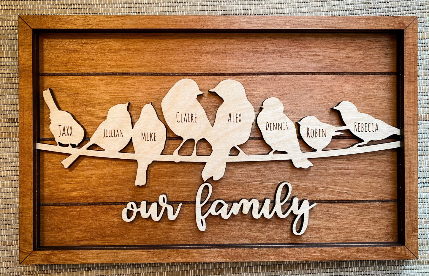 Bird Family Frame