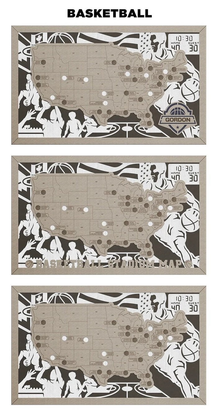 Basketball Stadium Journeys Map