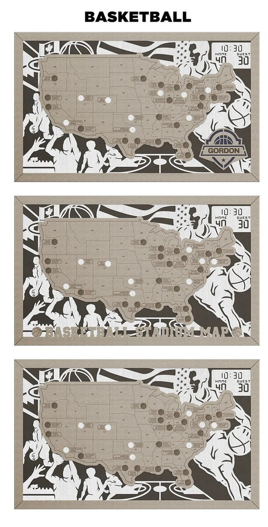Basketball Stadium Journeys Map