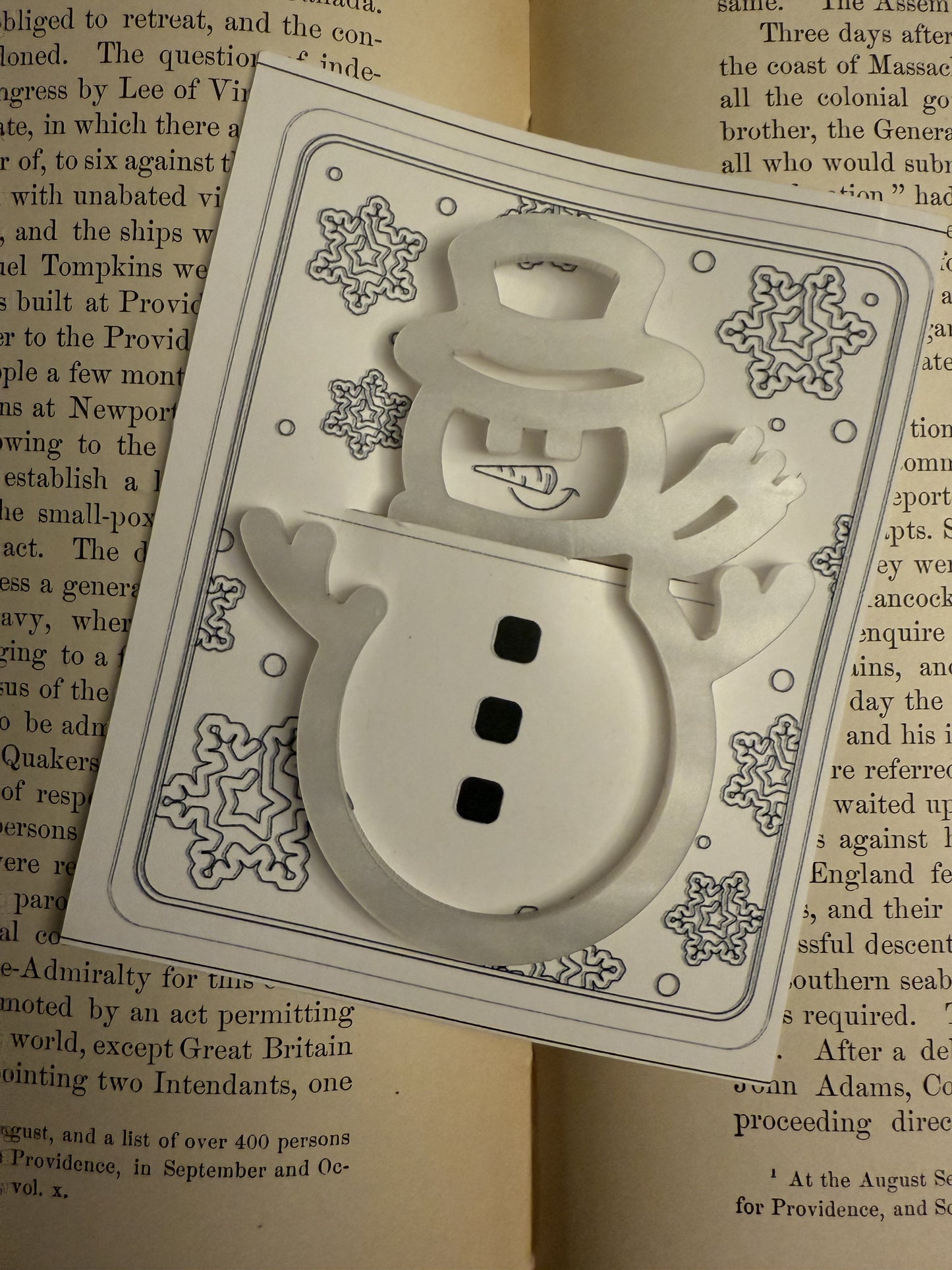 Snowman Bookmark