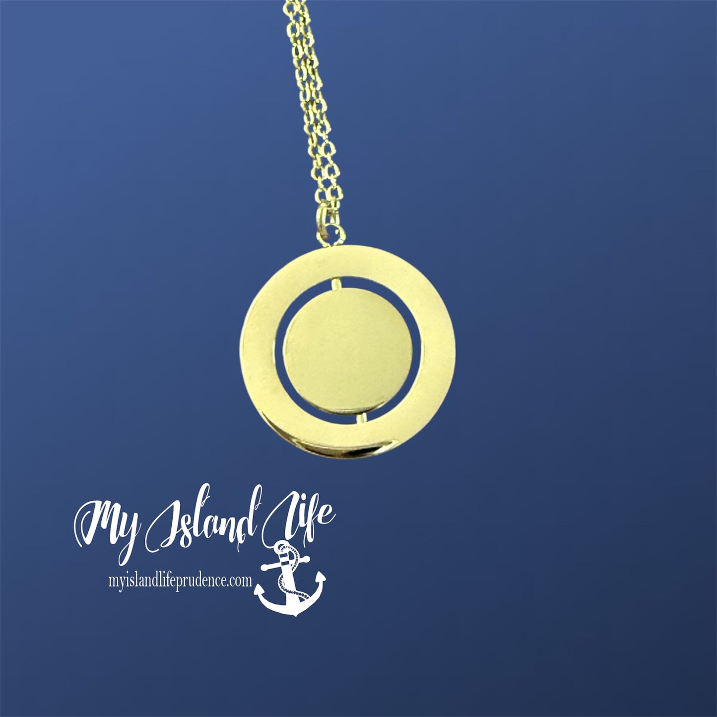Rotating Circle Necklace