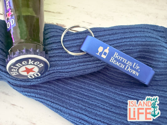 Engraved Bottle Opener Keychain - Personalized, Funny or Custom