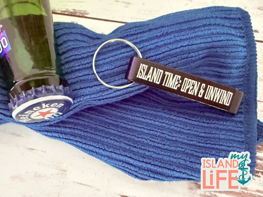Prudence Engraved Bottle Opener Keychain