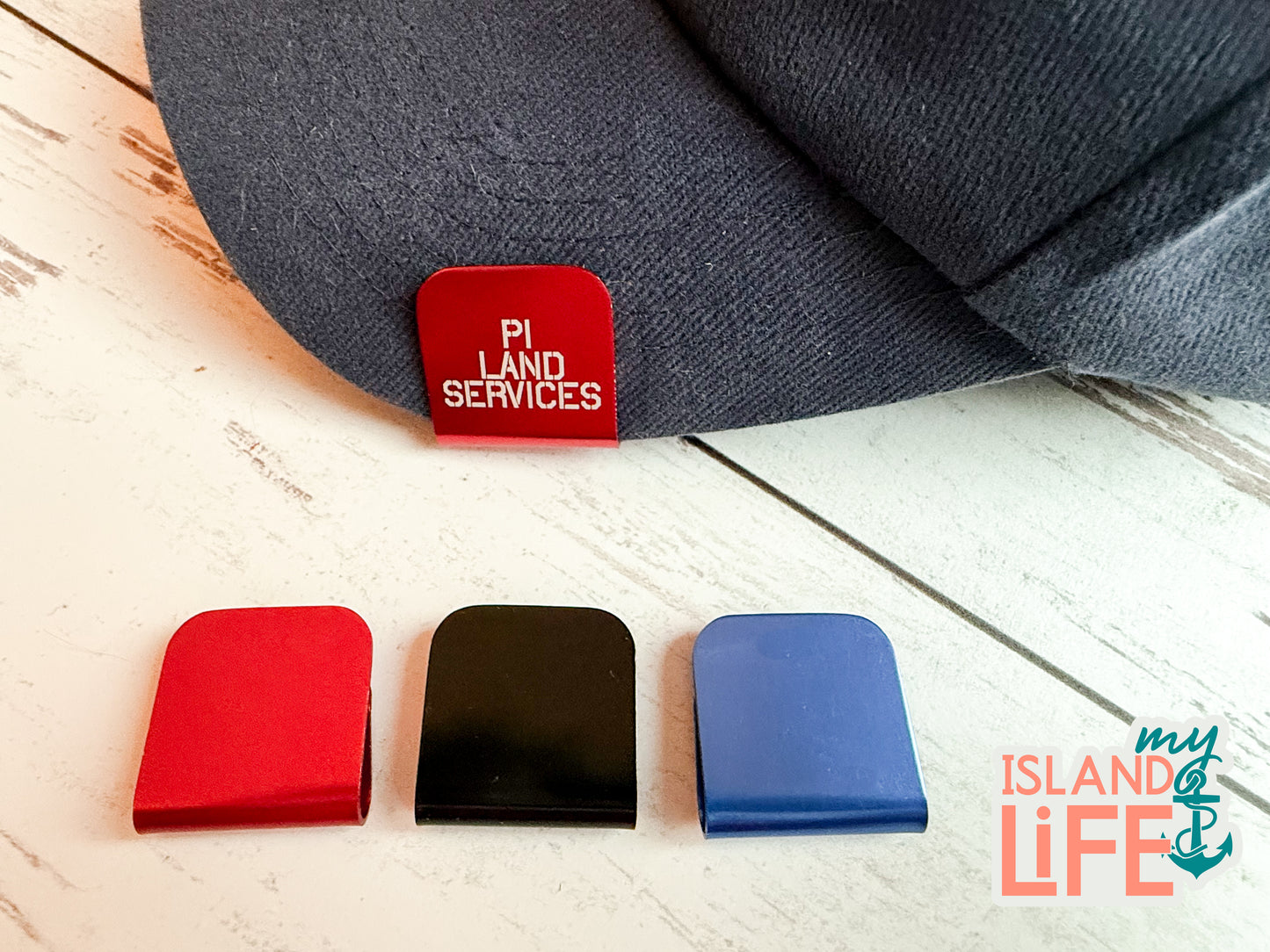 Engraved Hat Brim Clips – Fun, Custom & Sports Styles