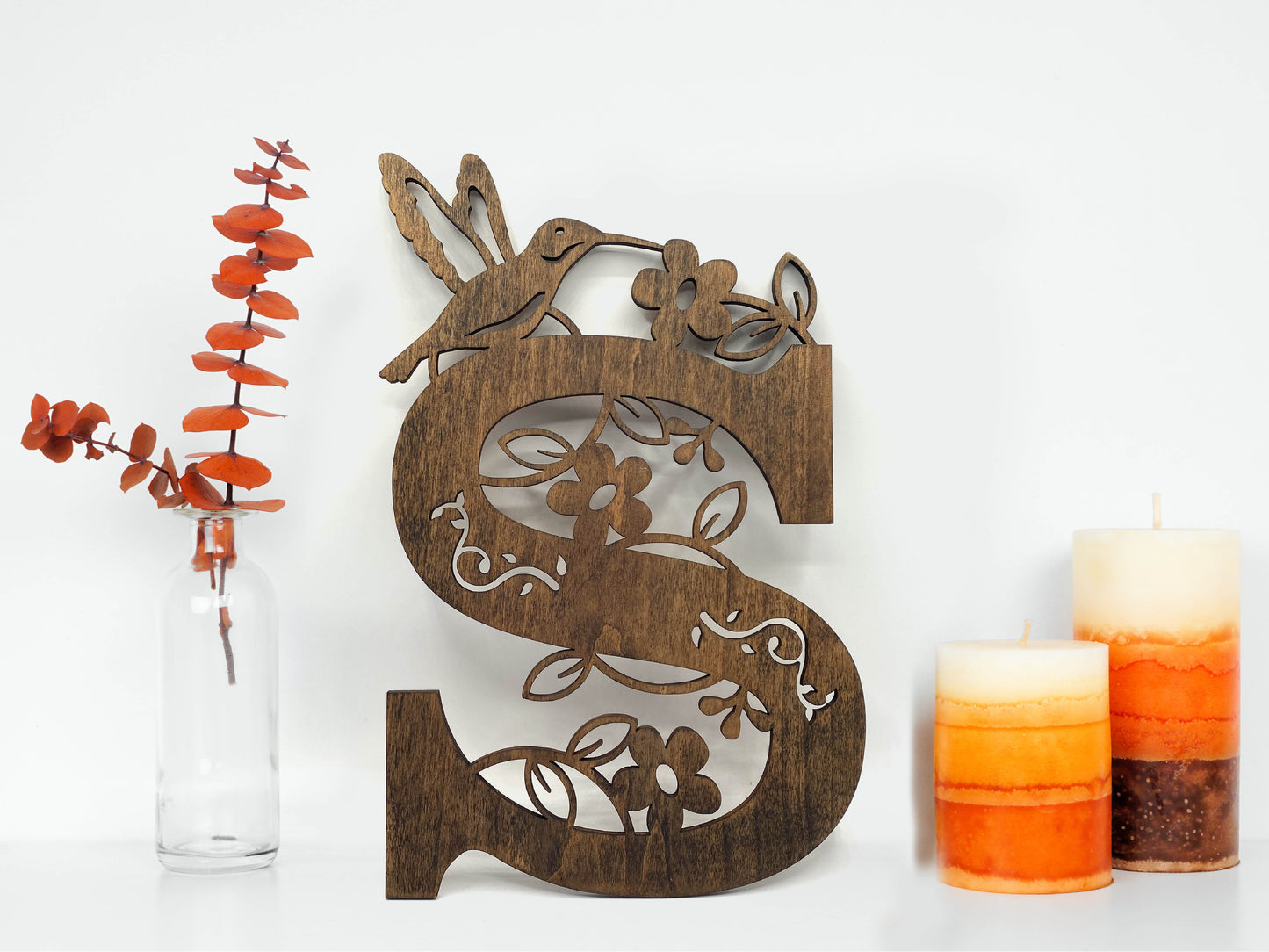 Hummingbird Monogram Sign