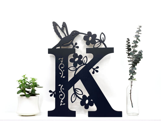 Hummingbird Monogram Sign