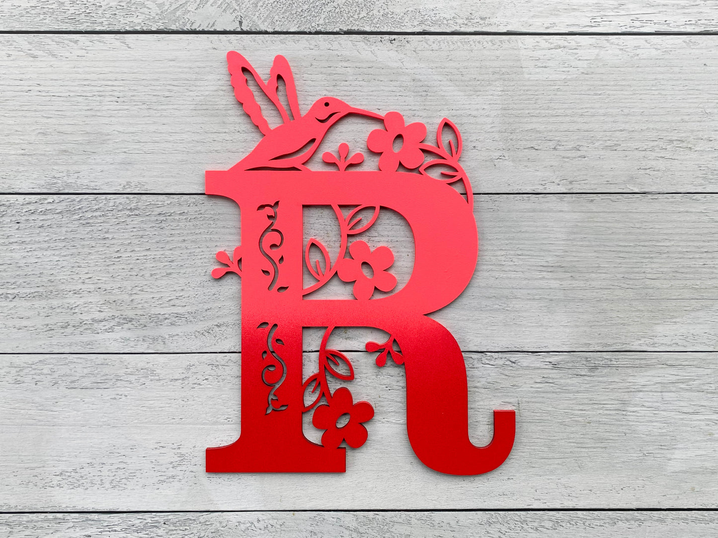 Hummingbird Monogram Sign