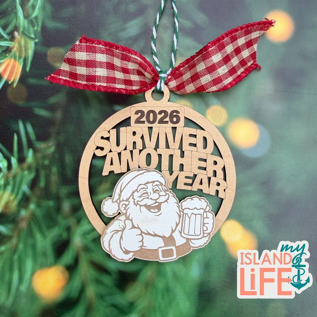 2026 Survived Another Year – Funny Christmas Ornament