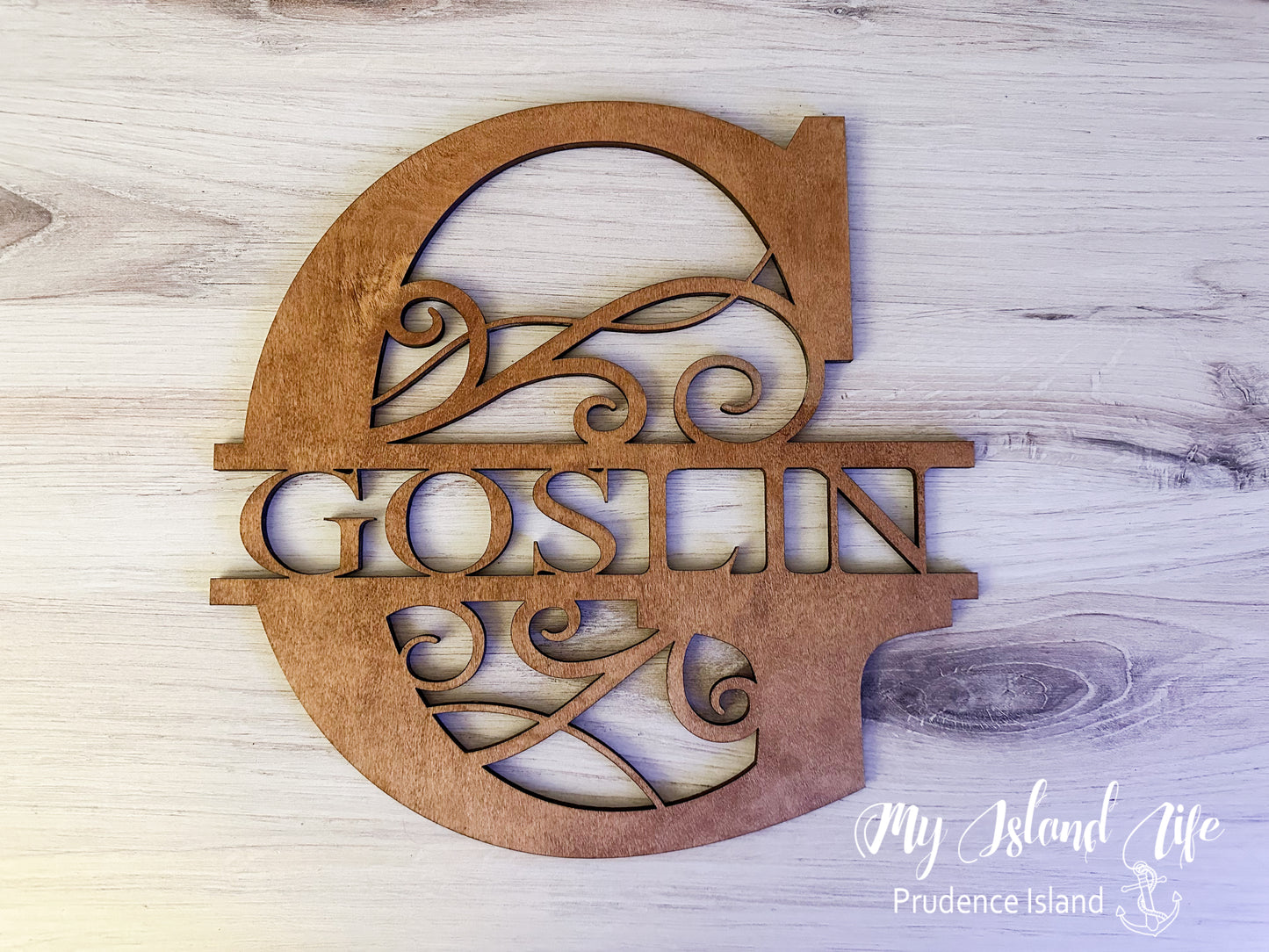 Swirl Monogram Sign