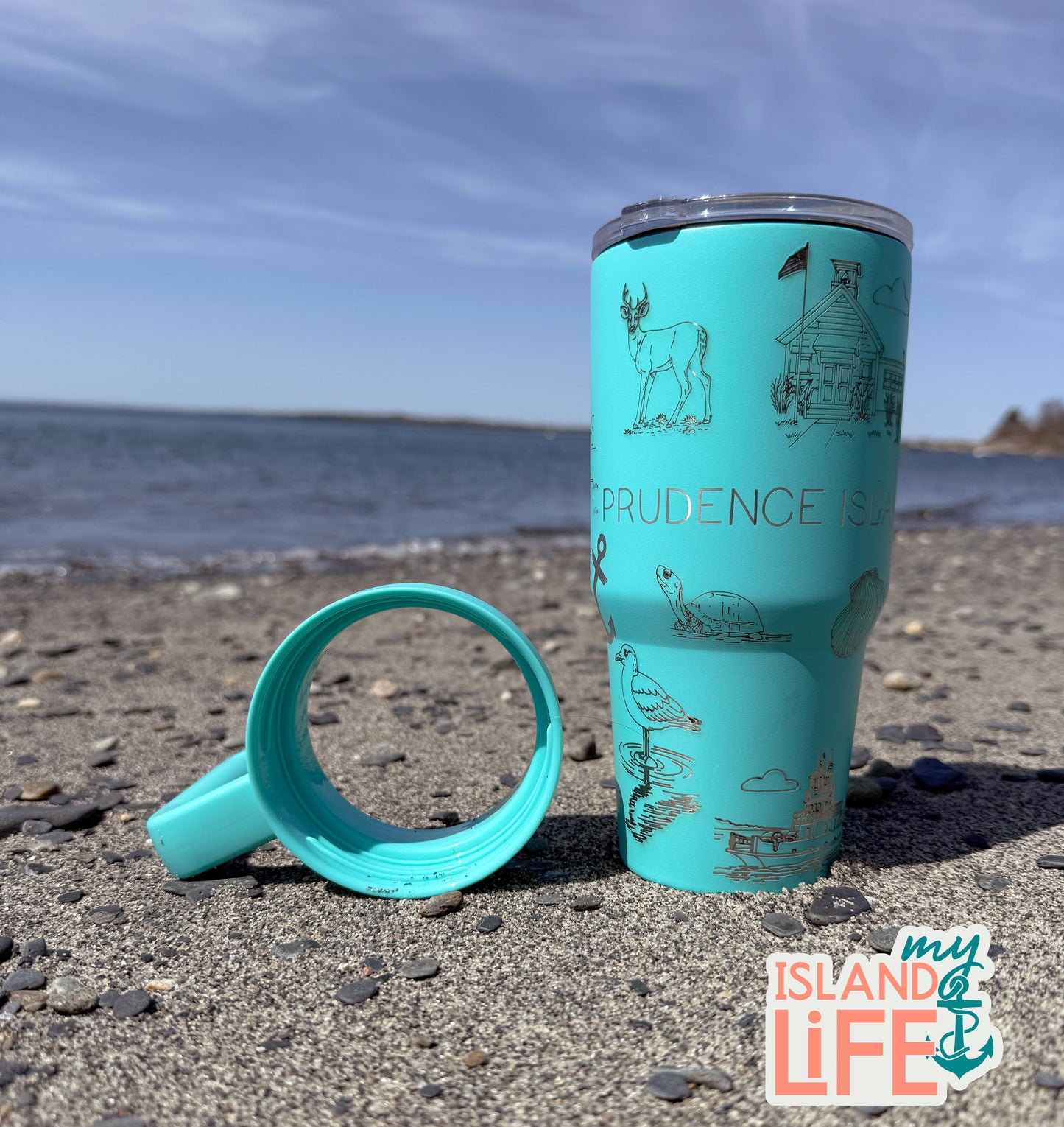 Prudence Icon Tumbler in teal