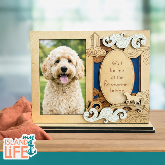 Rainbow Bridge Memorial Photo Keepsake Moment Frame