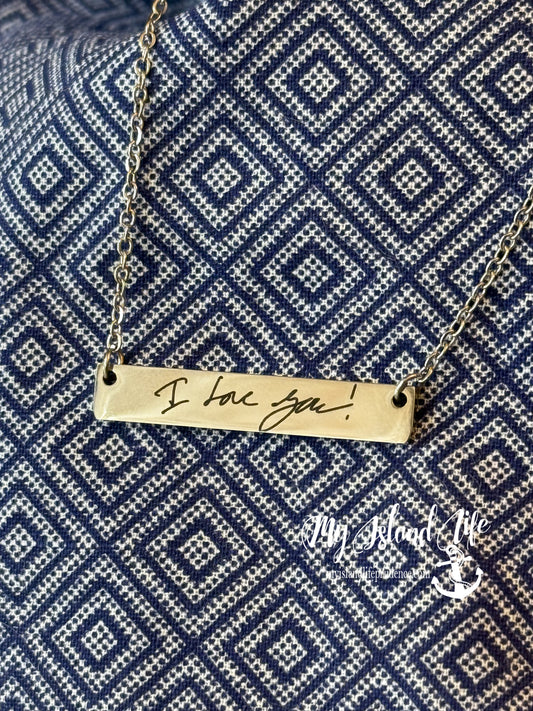 Bar Pendant Necklace