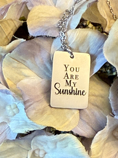Rectangle Pendant Necklace | Personalized