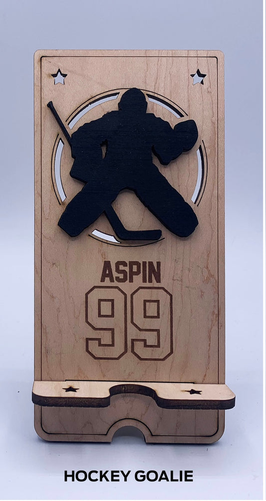 Hockey Goalie Cell Phone Stand