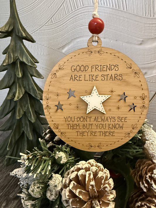 Good Friends Are Like Stars Ornament