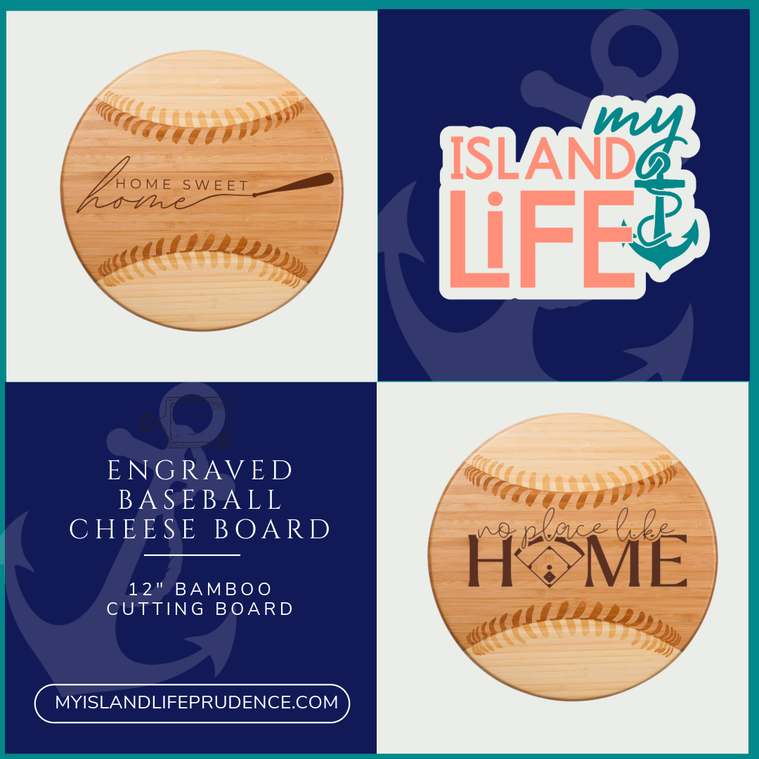 Baseball Cheese Board – Personalized Bamboo Serving Board