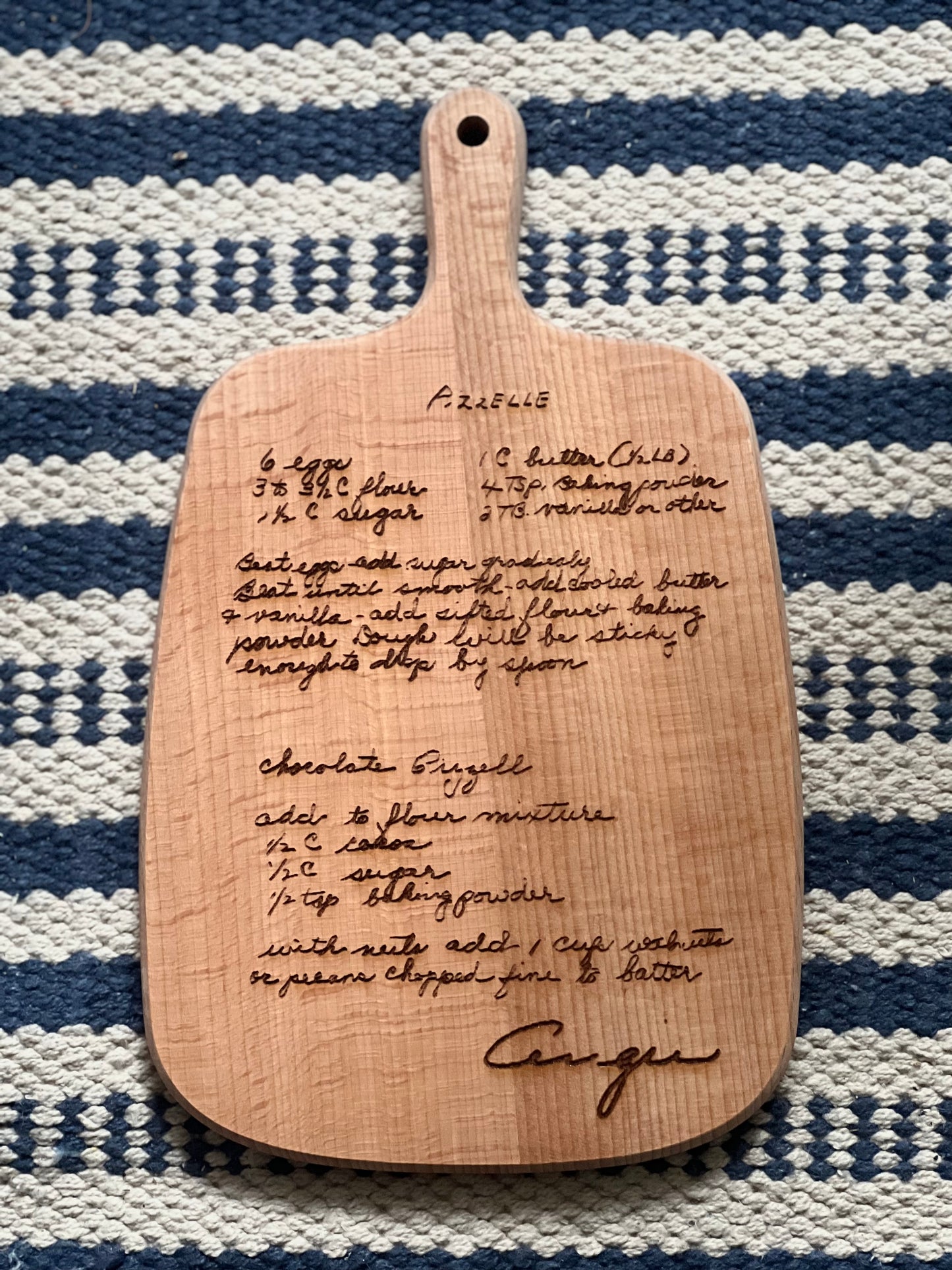 Handwritten Recipe