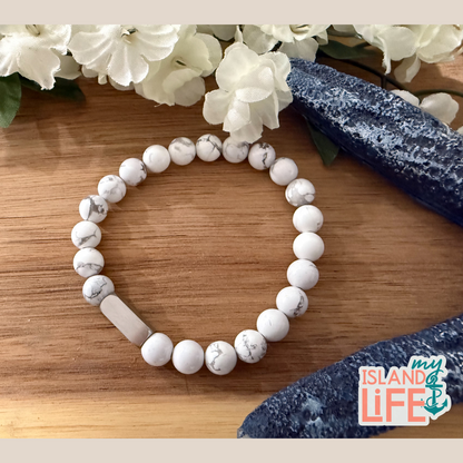 Driftwood Bar Bracelet | Personalized Natural Stone Bracelet