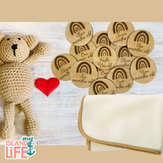 Birth Milestone Discs | Personalized Baby Milestones