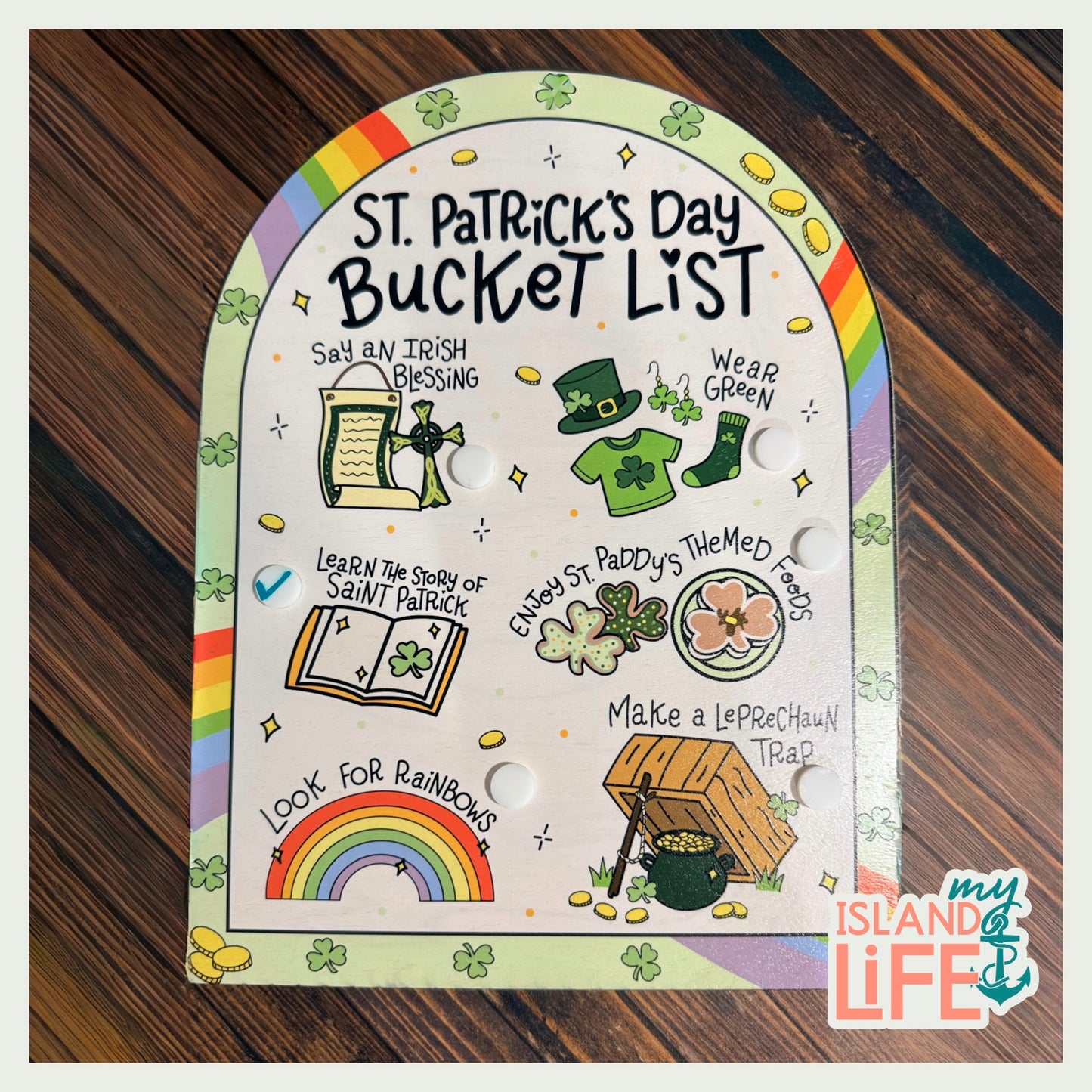 St. Patrick’s Day Bucket List Board