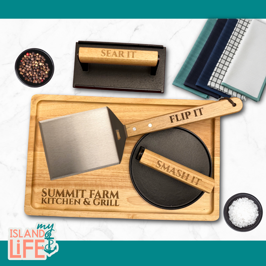 Smash Burger Grill Set - Personalized (9 - Piece)