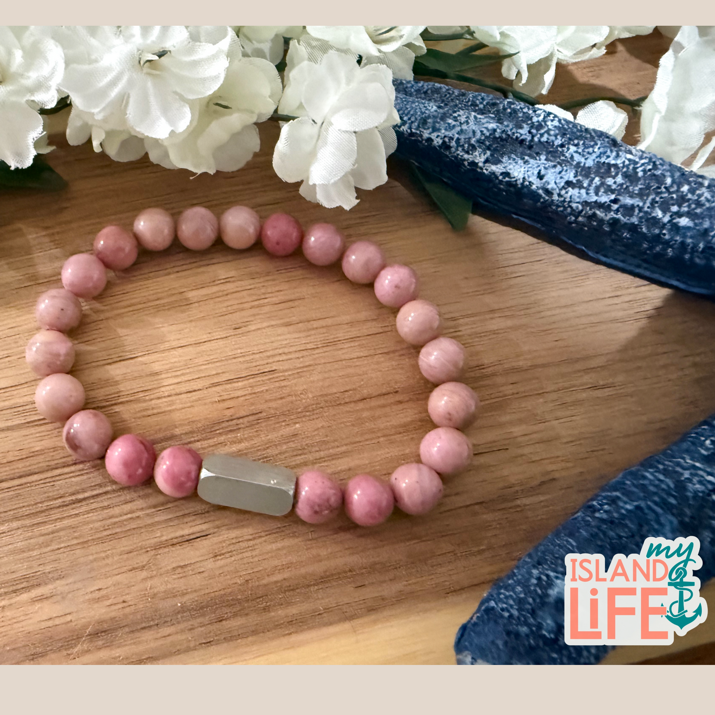Driftwood Bar Bracelet | Personalized Natural Stone Bracelet