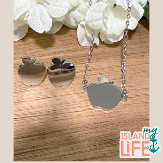 Apple Necklace | Personalized Teacher Gift