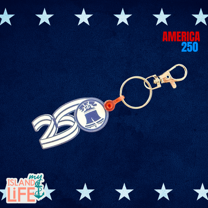 America 250 Patriotic Keychain Collection