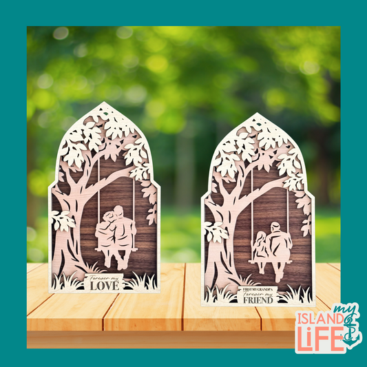 Forever on the Swing - Personalized Silhouette Keepsake