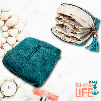 Travel Jewelry Organizer Bag - Personalized Engraved Gift