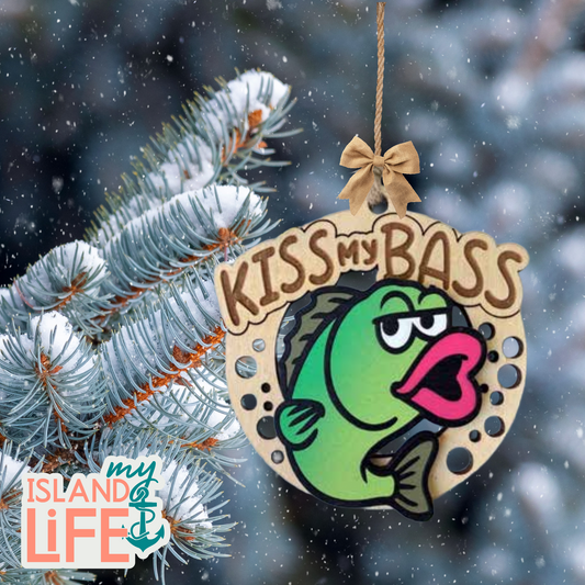 Kiss My Bass ornament