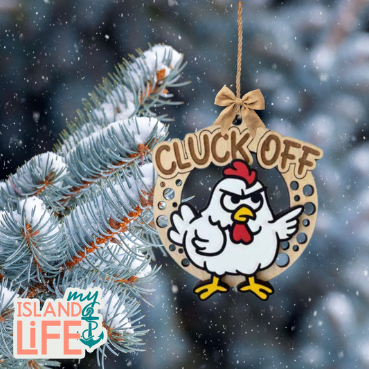 Cluck Off Ornament