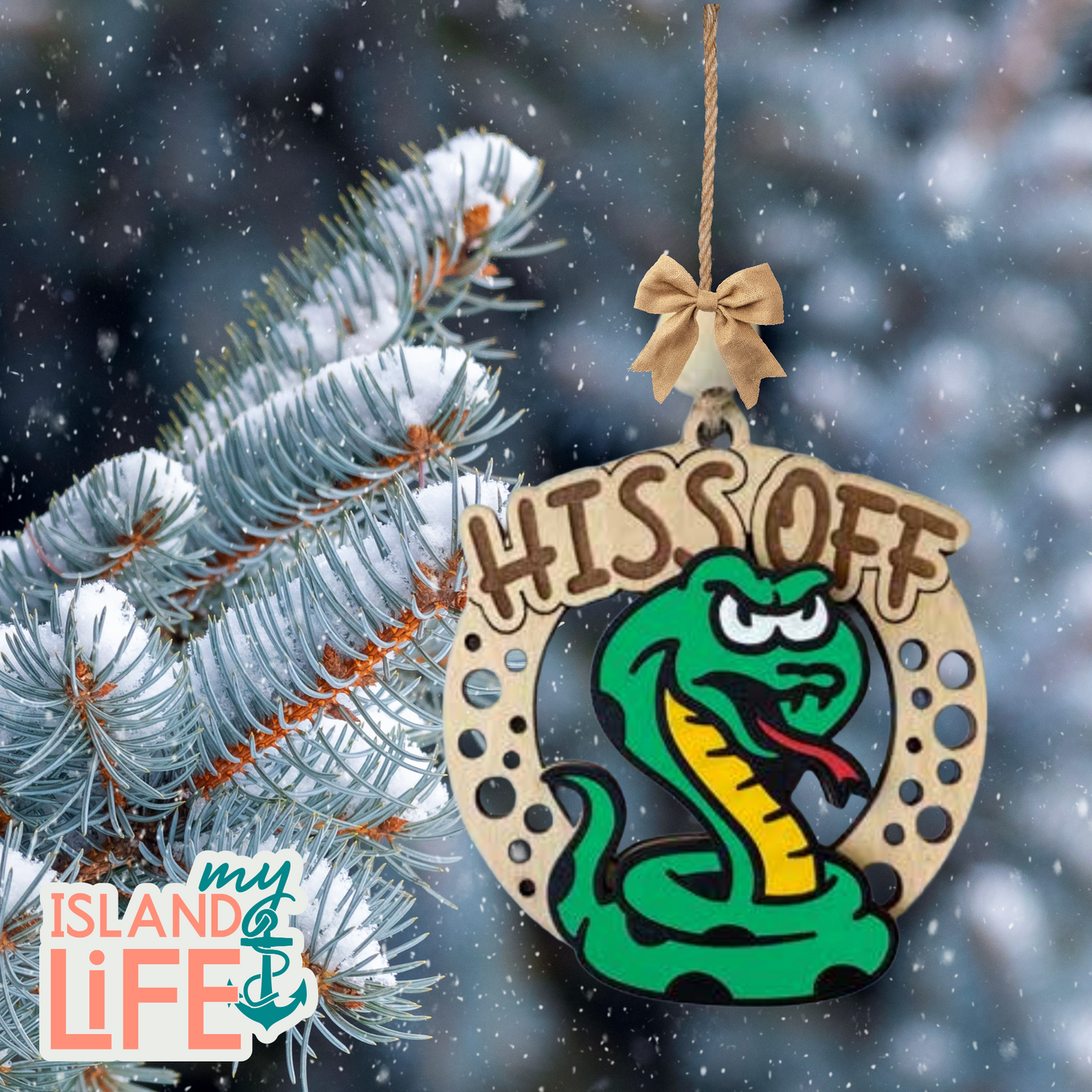 Hiss Off Ornament