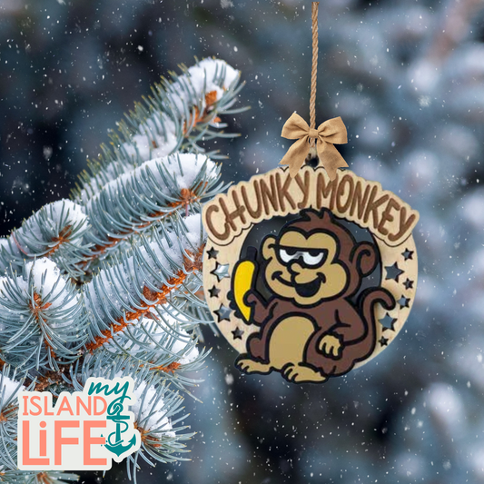 Chunky Monkey Ornament